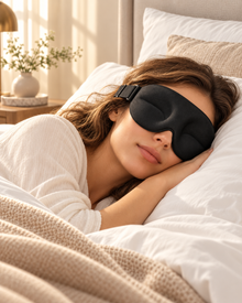 Femme dormant avec le masque de sommeil 3D Maisoly